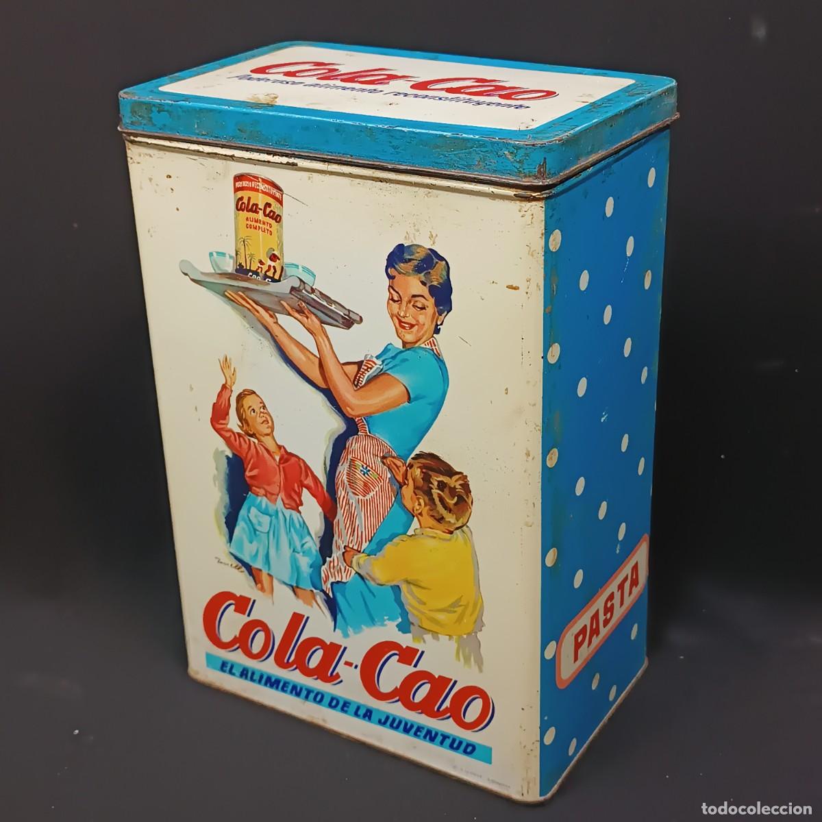 Caja de lata de Cola Cao